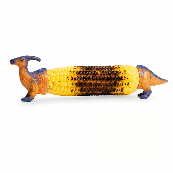 Dinosaur Corn Holders for Corn On The Cob - Funny Corn Cob Holder for Kids and Adults with Stainless Steel Prongs Dinosaur Corn Holders for Corn On The Cob - Funny Corn Cob Holder for Kids and Adults with Stainless Steel Prongs