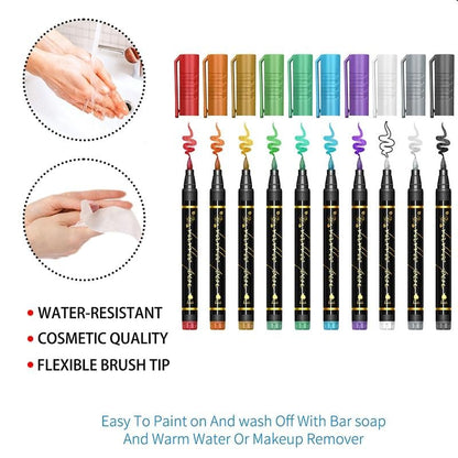 🔥Hot Sale 49% OFF🎨Perfect For Unique Body Art🔥Temporary Tattoo Markers for Skin