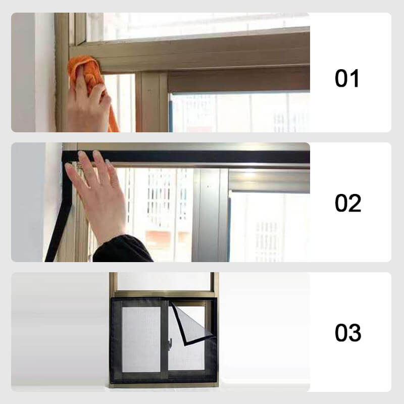 LIMITED-TIME 50% OFF! ✨ Self-Adhesive Mosquito Screen – Invisible, Fire-Retardant, Easy Install 🦟