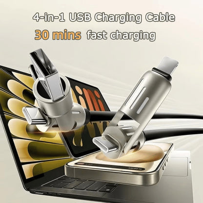 ⚡4-in-1 USB Charging Cable fast charging MAX 240W (With Box)⚡