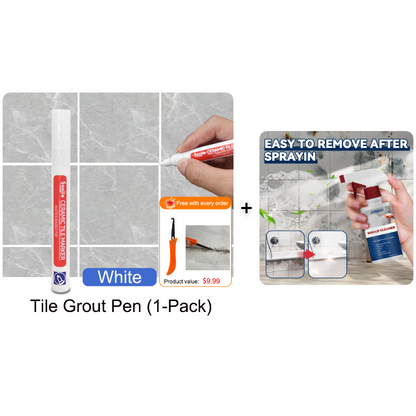 Pousbo®🖌️ Anti-Mould & Waterproof Joint Pen for Ceramic Tiles! 🧱