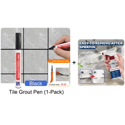 Pousbo®🖌️ Anti-Mould & Waterproof Joint Pen for Ceramic Tiles! 🧱