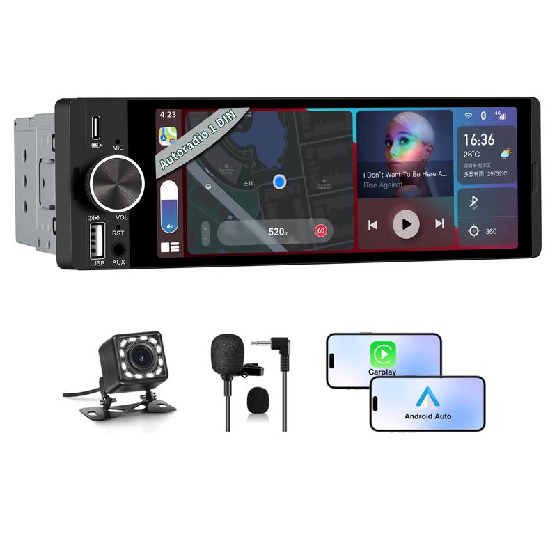 6.36-inch Wireless Smart Touchscreen | Bluetooth | Voice Control | HD Multimedia Display