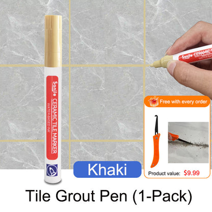 Pousbo®🖌️ Anti-Mould & Waterproof Joint Pen for Ceramic Tiles! 🧱