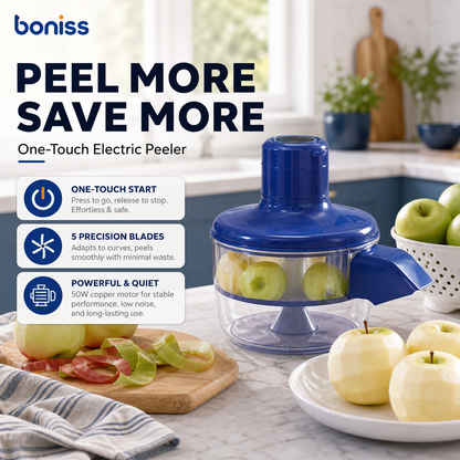 🥔 50% OFF! 🔪 Automatic electric peeler – Cordless & multifunctional – Peels fruit, vegetables & garlic – ideal for potatoes, apples & grapes – safe, fast & effortless 🍎✨