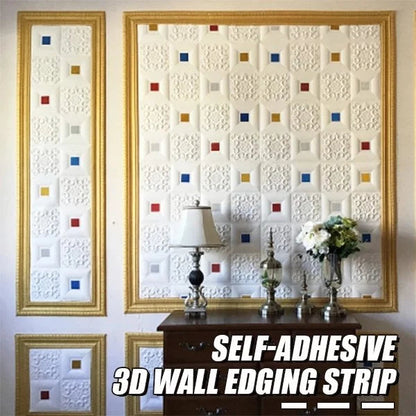 ⏳Limited-time 50% off⏰3D Wall Edging-Self-Adhesive Environmental Protection 3D Wall Edging Strip🏆