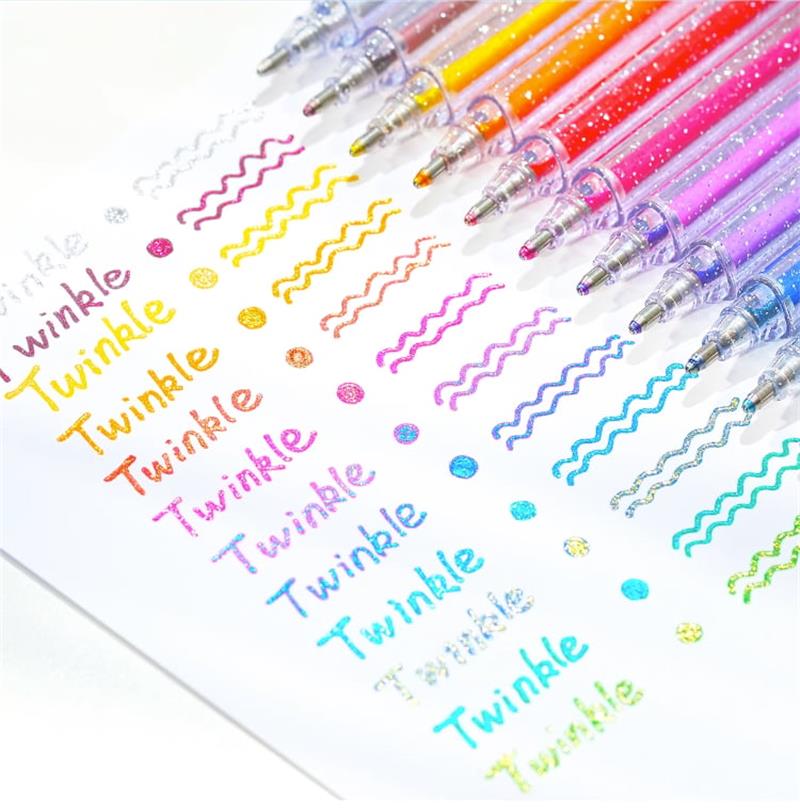 💥 Last Day! Special Sale 🎁Glitter Gel Pen Set – Smooth Writing 🎨