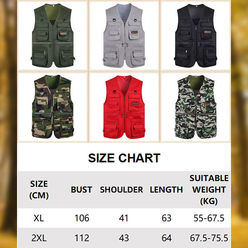 🔥🧥Men's Outdoor Fishing Vest with Pockets
