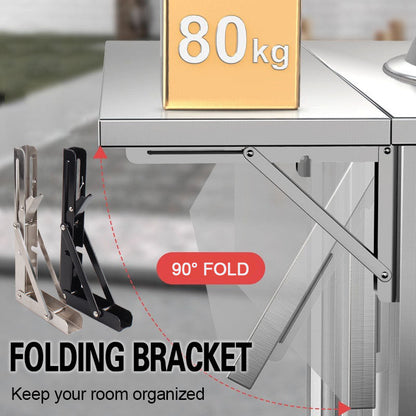 🛋️ 49% OFF NOW! 📚 Instant Fold Multi-Use Bracket – Declutter Kitchen/Study, Space-Saving & Sturdy Organizer in Seconds ✨