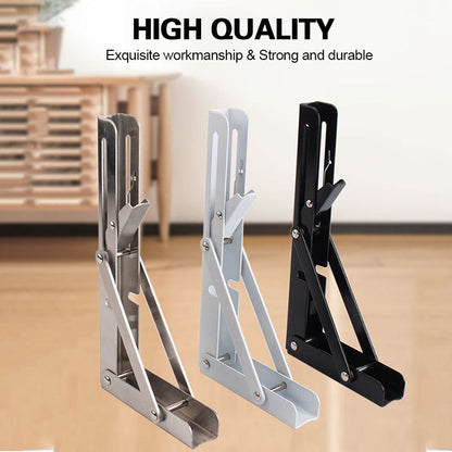🛋️ 49% OFF NOW! 📚 Instant Fold Multi-Use Bracket – Declutter Kitchen/Study, Space-Saving & Sturdy Organizer in Seconds ✨