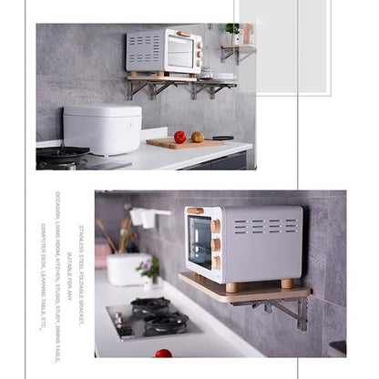 🛋️ 49% OFF NOW! 📚 Instant Fold Multi-Use Bracket – Declutter Kitchen/Study, Space-Saving & Sturdy Organizer in Seconds ✨