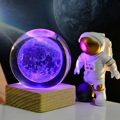 🌌 60% OFF NOW! ✨ 3D Galaxy Crystal Night Light – 16 Colors, Remote Control & USB Powered 🌙