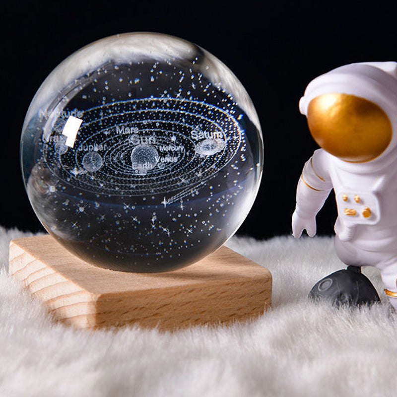 🌌 60% OFF NOW! ✨ 3D Galaxy Crystal Night Light – 16 Colors, Remote Control & USB Powered 🌙