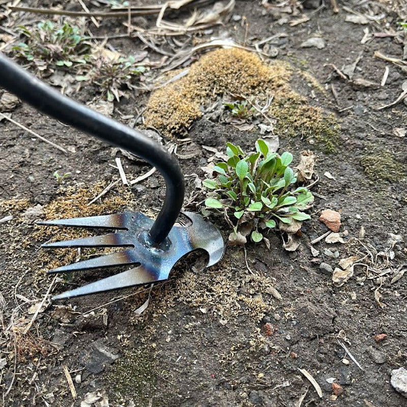 Manganese Steel Handheld Weeding Garden Rake