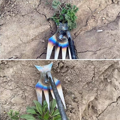Manganese Steel Handheld Weeding Garden Rake