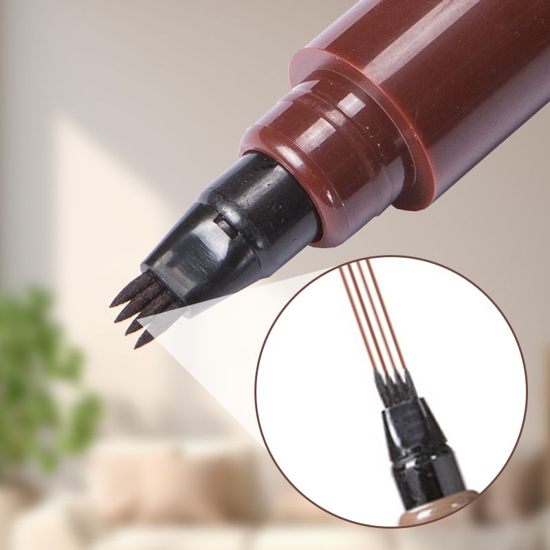 💄✨Waterproof 4-in-1 Beard & Eyebrow Pen - Lasting & Smudge-Free