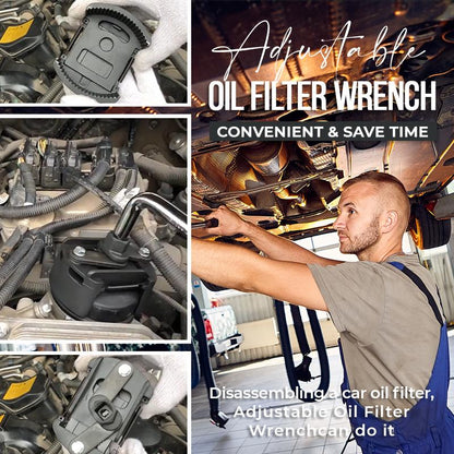 🛠️ 50% OFF NOW! 🔧 Adjustable Oil Filter Wrench – Greater Grip, Time-Saving & Durable Spring Design 🚗