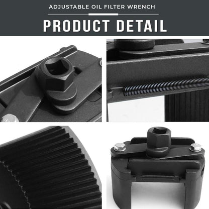🛠️ 50% OFF NOW! 🔧 Adjustable Oil Filter Wrench – Greater Grip, Time-Saving & Durable Spring Design 🚗