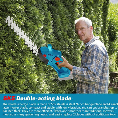 ✂️ 50% OFF NOW! 🌿 Cordless Handheld Hedge Clippers – Lithium, 2-in-1 & Lightweight – Trim & Grass Cut, One-Hand Operation ✨