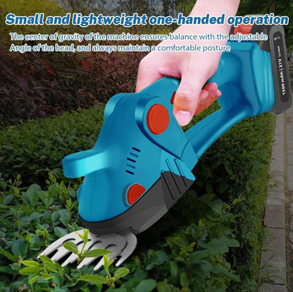 ✂️ 50% OFF NOW! 🌿 Cordless Handheld Hedge Clippers – Lithium, 2-in-1 & Lightweight – Trim & Grass Cut, One-Hand Operation ✨
