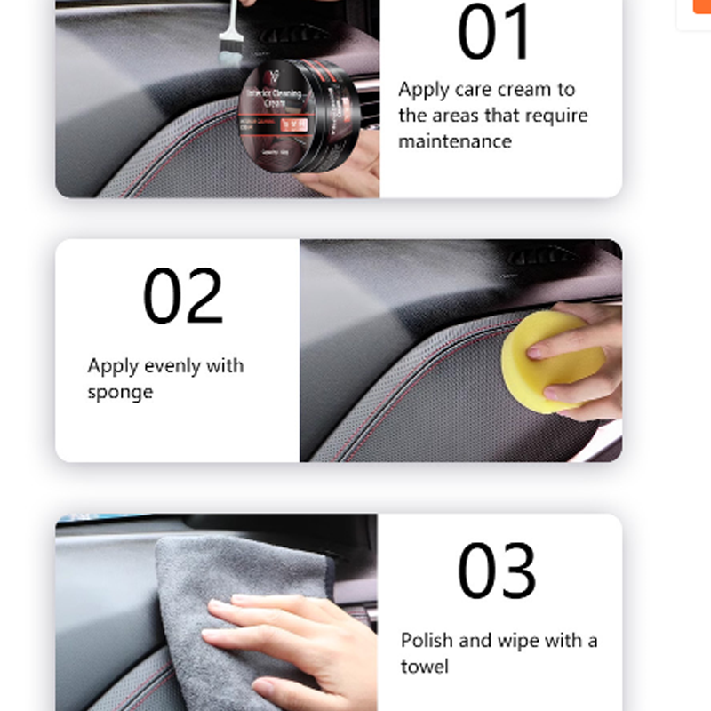 Interior Cleaning Cream for Cars