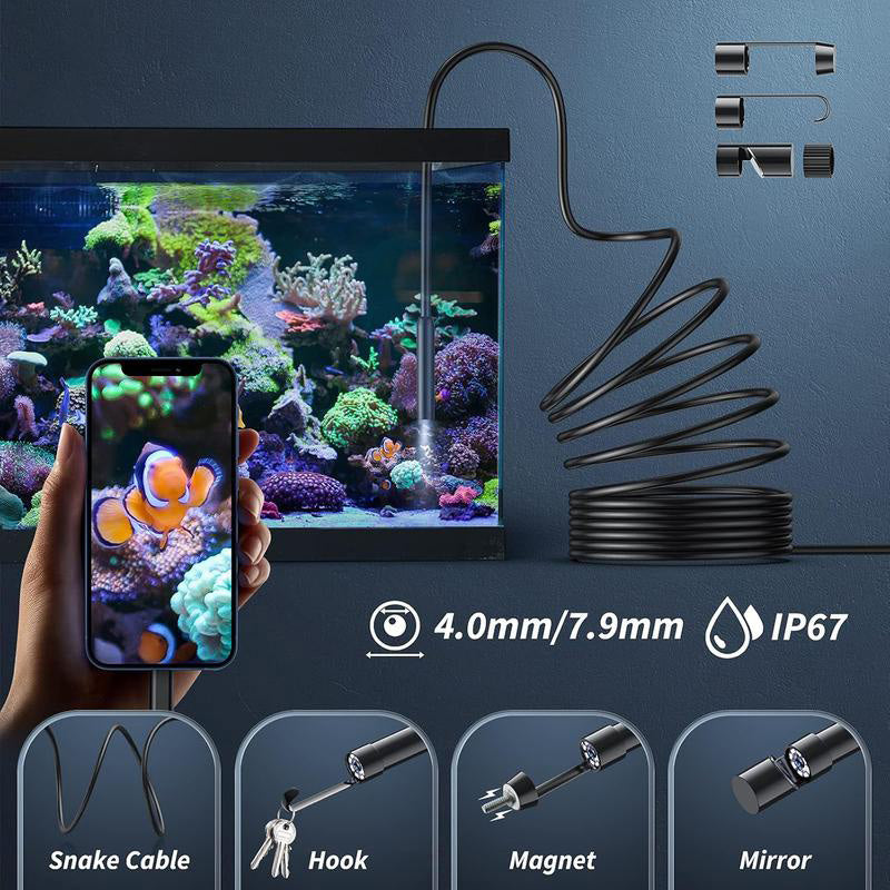 ⏳Free Shipping⏳50% OFF Limited Time! 🔍 Waterproof HD Endoscope Camera for Android & iPhone