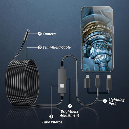⏳Free Shipping⏳50% OFF Limited Time! 🔍 Waterproof HD Endoscope Camera for Android & iPhone