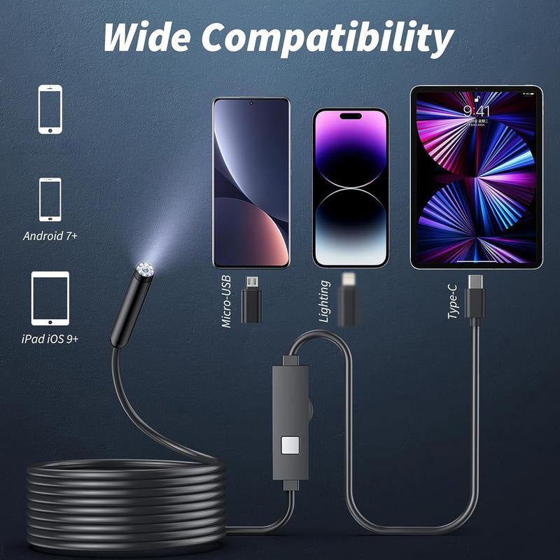 ⏳Free Shipping⏳50% OFF Limited Time! 🔍 Waterproof HD Endoscope Camera for Android & iPhone