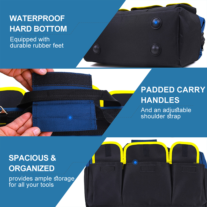 🧰Large-Capacity Heavy-Duty Tool Kit (with Shoulder Strap)