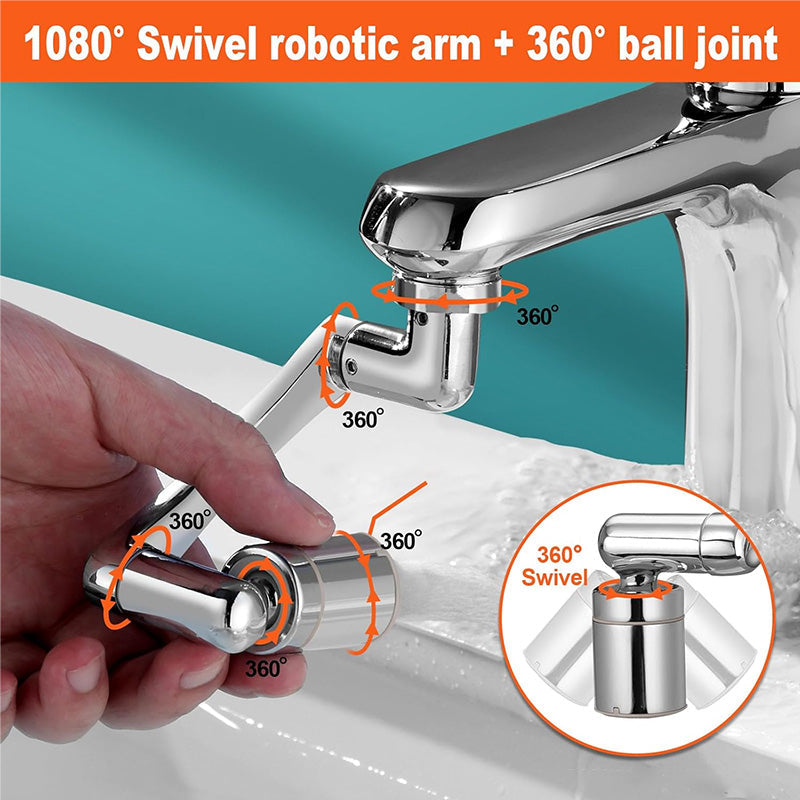 ⏳Limited-time 50% off⏰1440° splash-proof and universally rotatable faucet adapter 🚰✨
