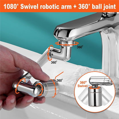 ⏳Limited-time 50% off⏰1440° splash-proof and universally rotatable faucet adapter 🚰✨
