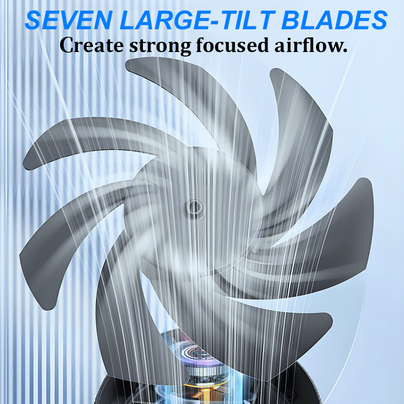 ❄ 100-Speed Super Desk Fan with Digital Display⚡