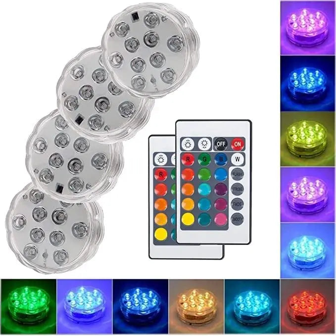 Underwater LED lights (with wireless remote control)