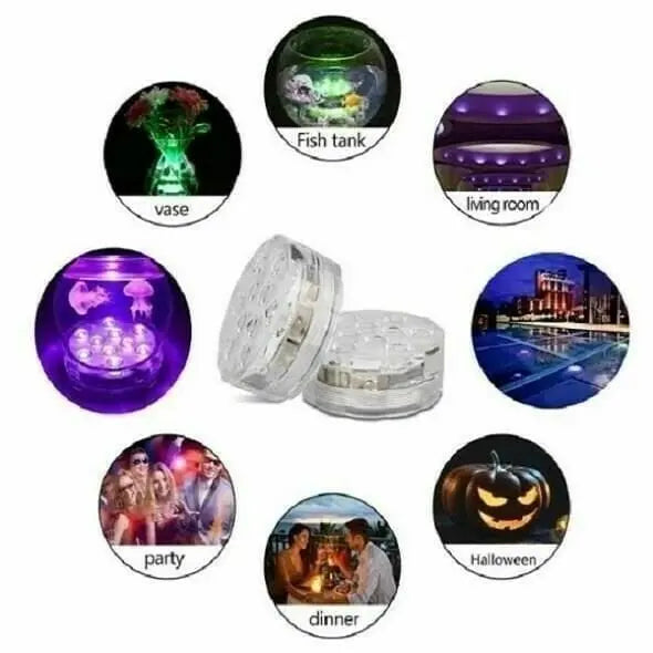Underwater LED lights (with wireless remote control)