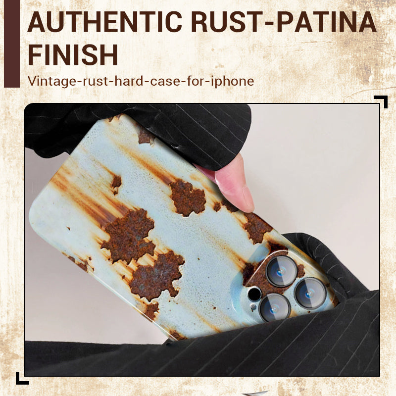 💥Vintage Rust Hard Case For iPhone - Last Day Buy 1 Get 1 Free🎁