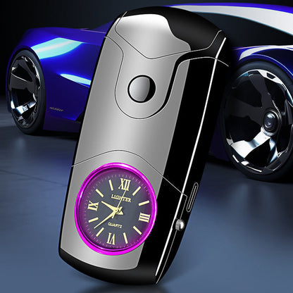 Quartz Watch Dual Electric Arc Lighter