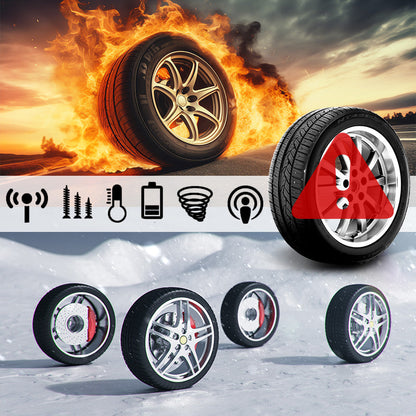 🔋Solar Real-Time Four-Wheel Display Tire Pressure Monitor🚗