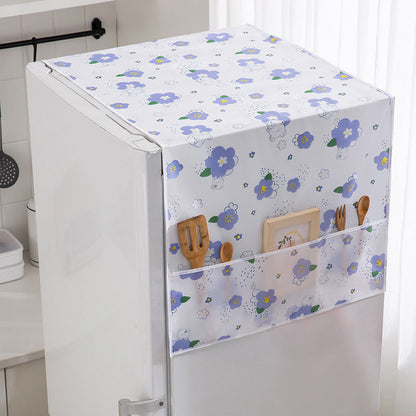 Refrigerator Dust Cover with Storage Pockets
