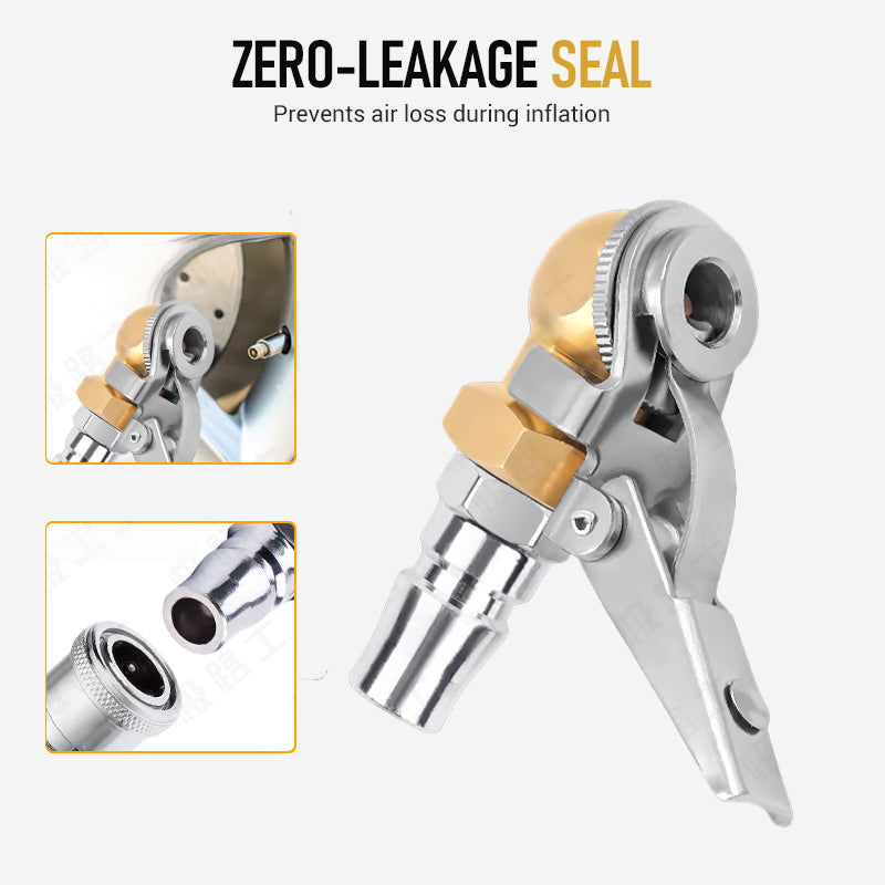 1/4 Inch NPT Clip-On Closed Ball Air Chuck