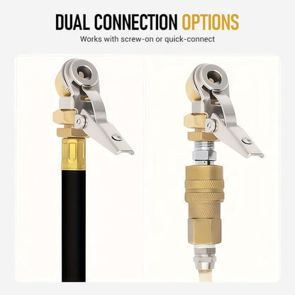 1/4 Inch NPT Clip-On Closed Ball Air Chuck