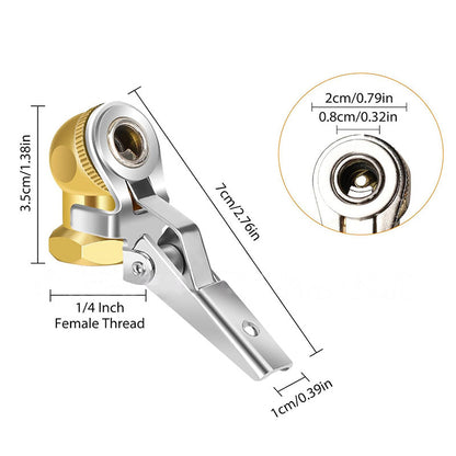 1/4 Inch NPT Clip-On Closed Ball Air Chuck