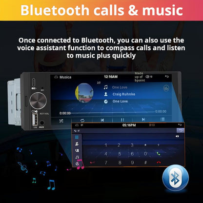 6.36-inch Wireless Smart Touchscreen | Bluetooth | Voice Control | HD Multimedia Display