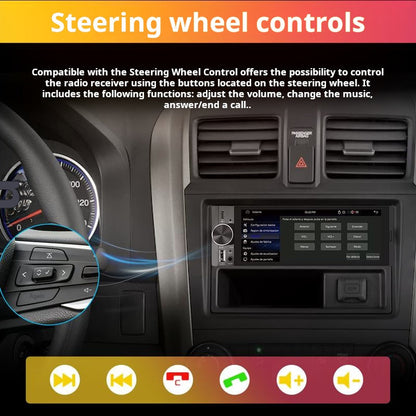 6.36-inch Wireless Smart Touchscreen | Bluetooth | Voice Control | HD Multimedia Display