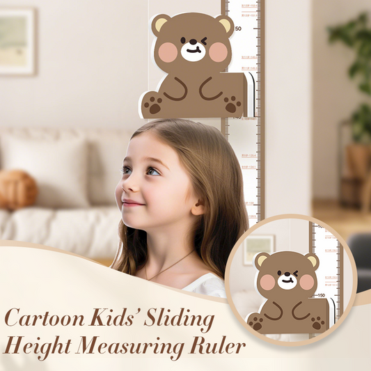 Cartoon Kids’ Sliding Height Measuring Ruler