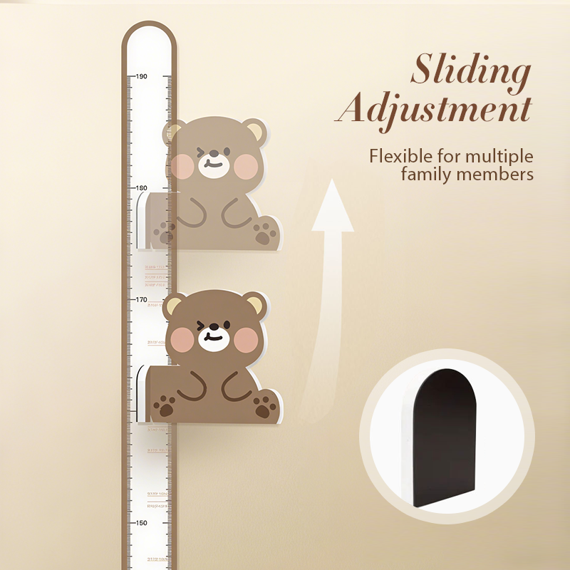 Cartoon Kids’ Sliding Height Measuring Ruler