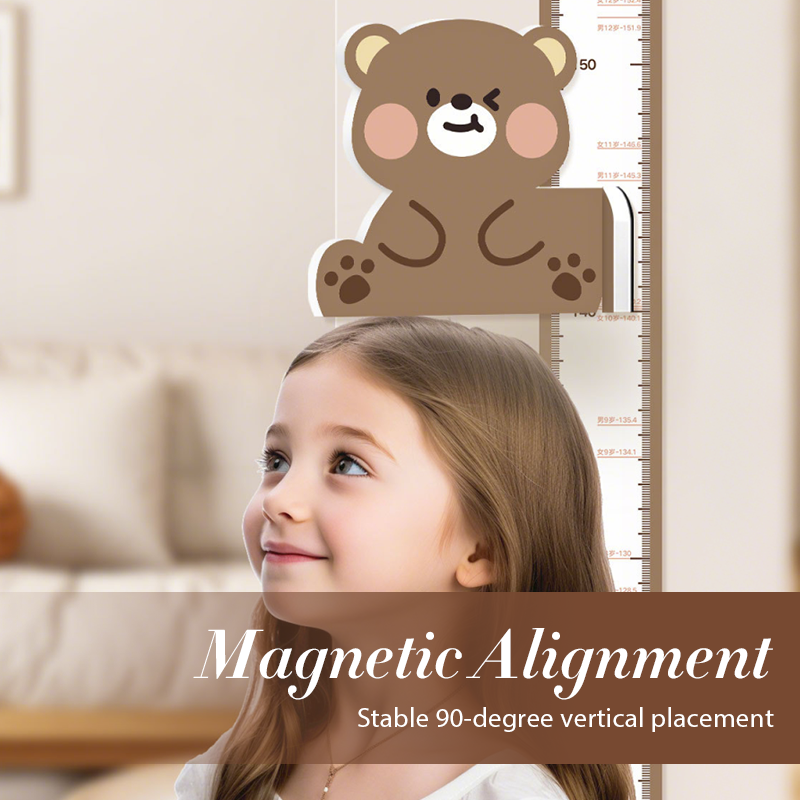 Cartoon Kids’ Sliding Height Measuring Ruler