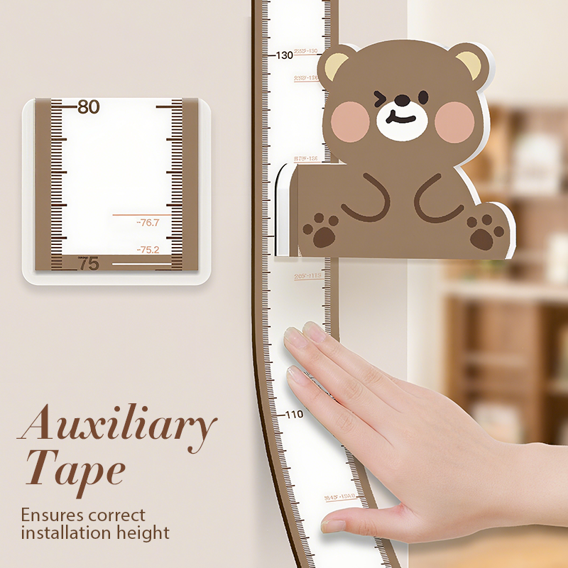 Cartoon Kids’ Sliding Height Measuring Ruler