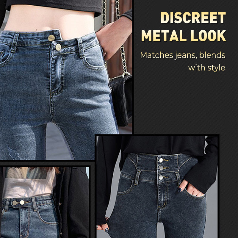 👖👖Spring-Loaded Metal Waist Extender Button for Jeans