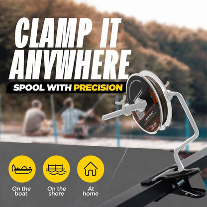 Clip-Type Fishing Reel Line Spooler