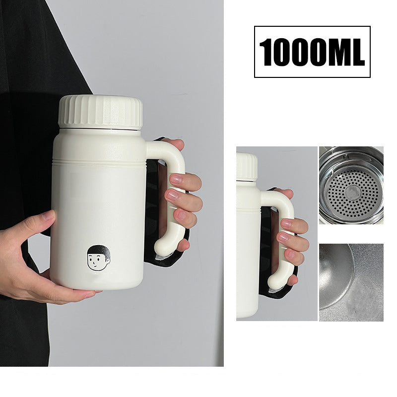 Large Stainless Steel Insulated Cup with Handle